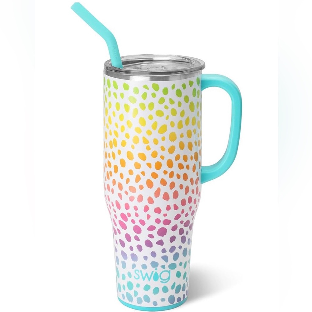 ▪️NWT Swig Life Wild Child Mega Travel Mug 40oz Insulated Tumbler w Handle/Straw
